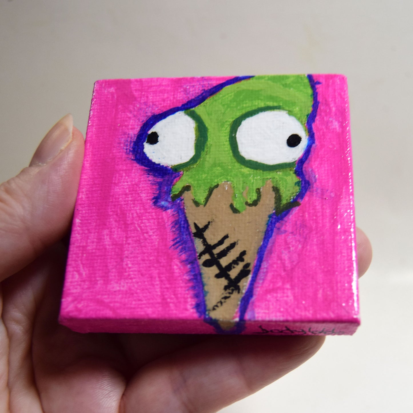 Ice Scream Cone Small Canvas