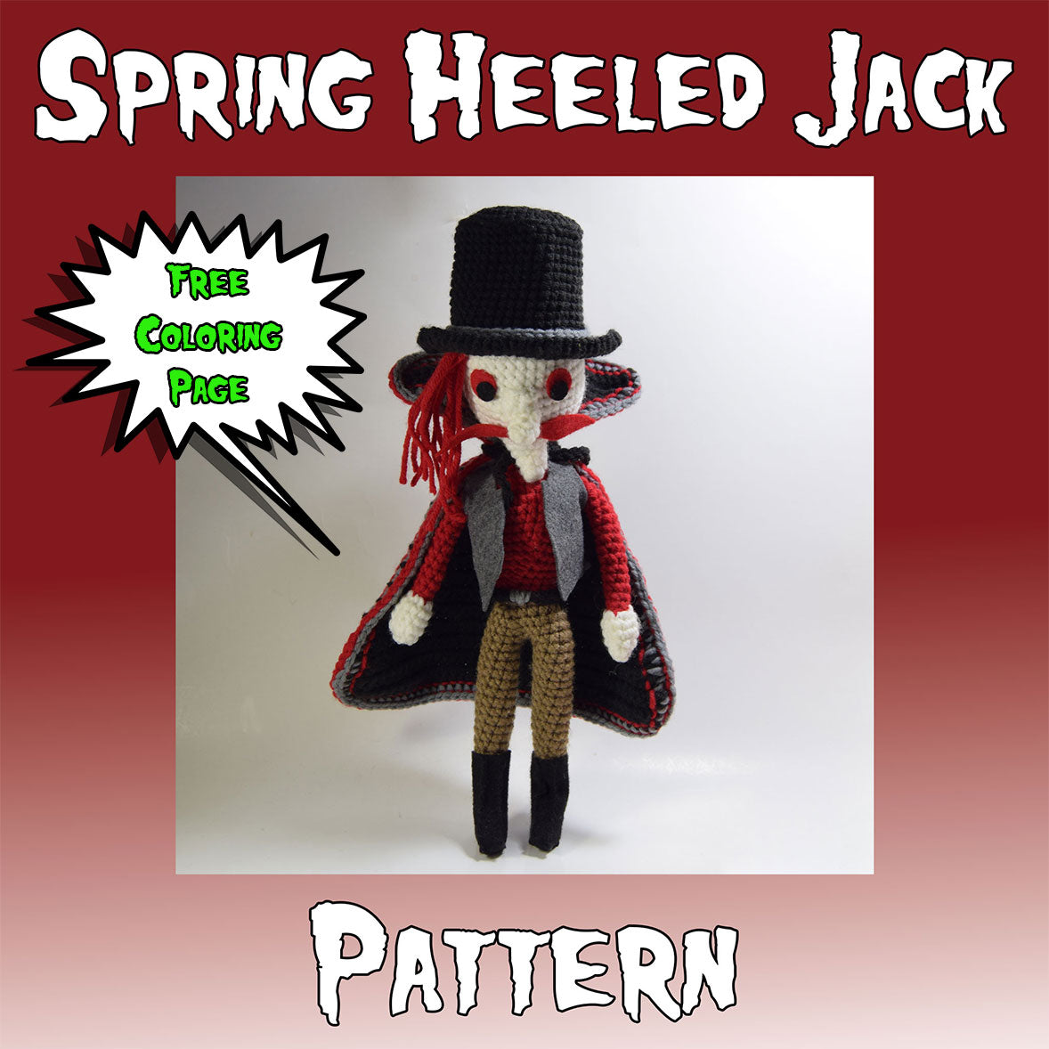 Spring Heeled Jack Crochet Pattern