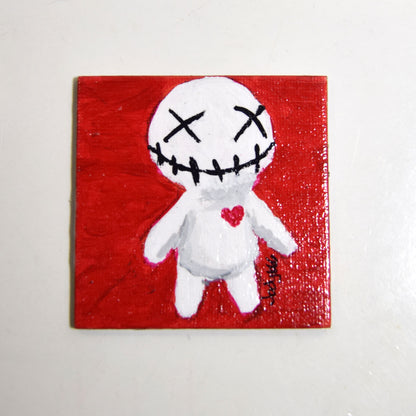 Voodoo Doll Small Canvas Panel