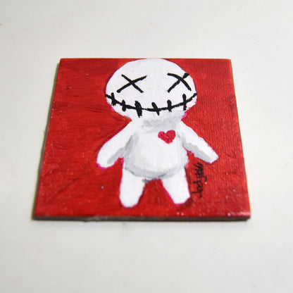 Voodoo Doll Small Canvas Panel