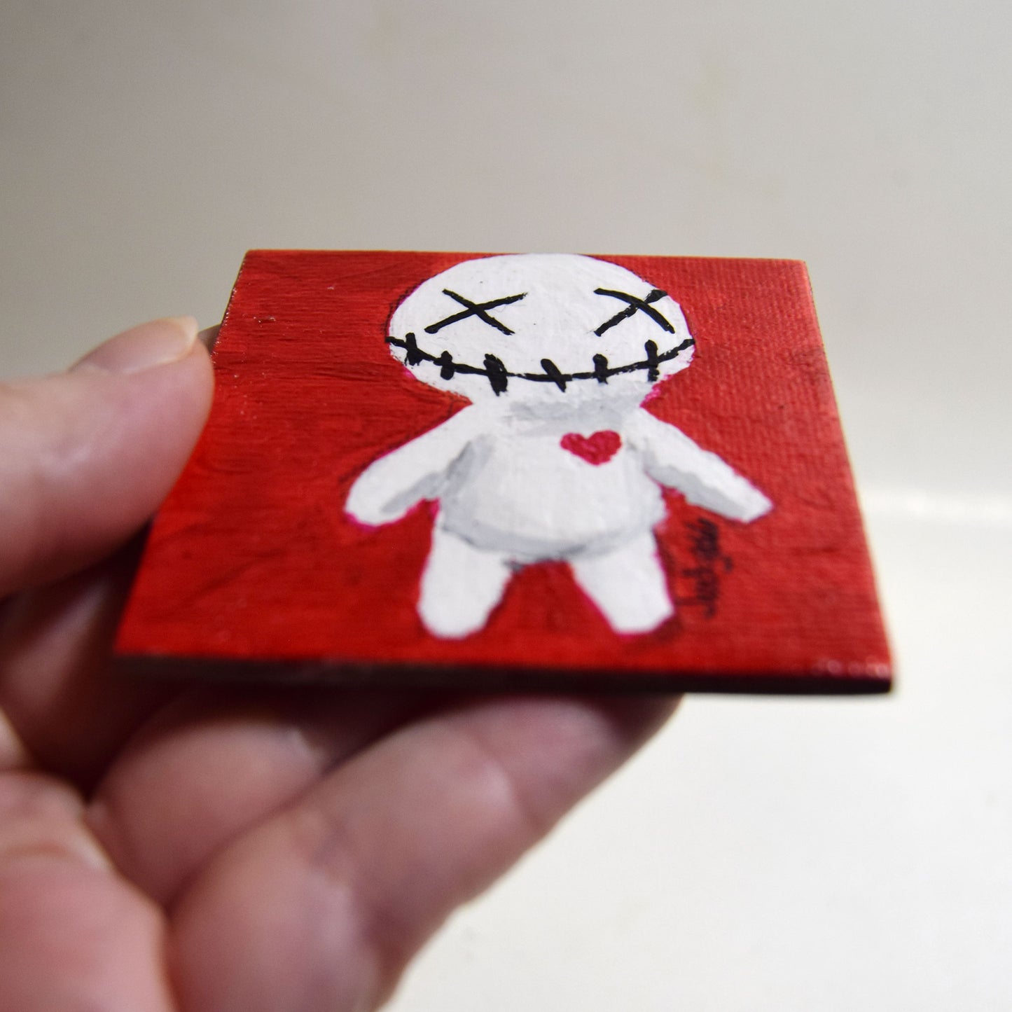 Voodoo Doll Small Canvas Panel