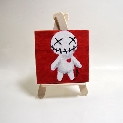 Voodoo Doll Small Canvas Panel