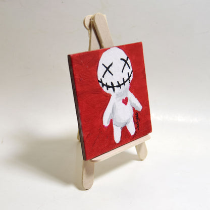 Voodoo Doll Small Canvas Panel